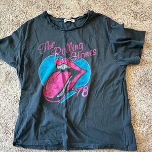 the Rolling Stones  Graphic Tee - Black